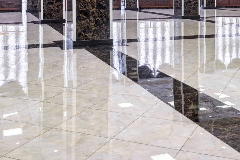 Terrazzo polishing example